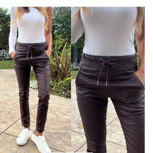 Bevy Flog Shely Drawstring Pants Vegan Leather